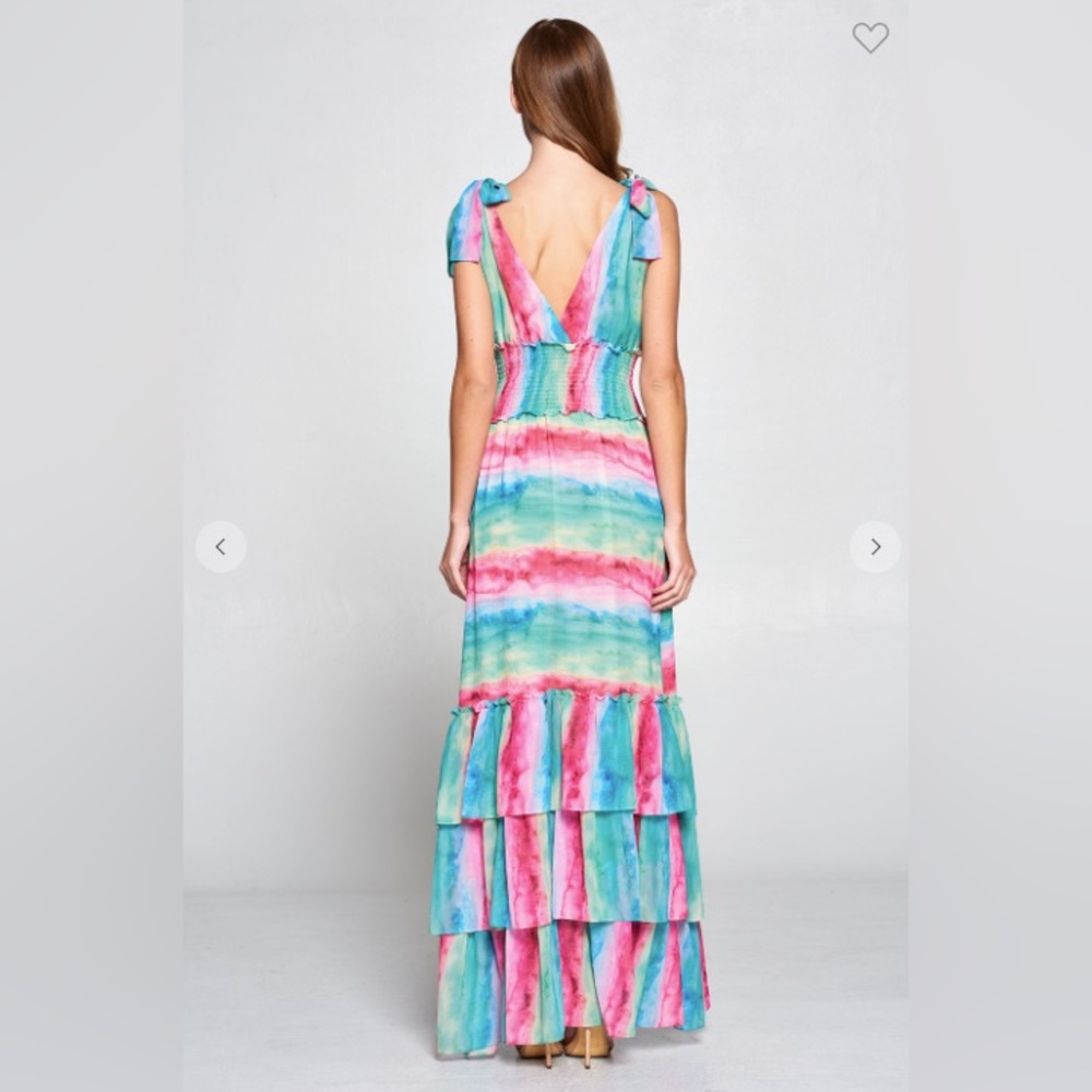 Colorful Tie-Dye Maxi Dress - Picture 8 of 8